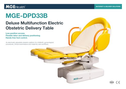 MGE-DPD33B Deluxe Multifunction Electric Obstetric Delivery Table