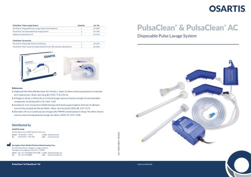 PulsaClean&reg;  & PulsaClean&reg;  AC