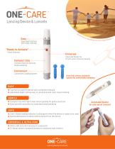 Lancing device and lancets-1