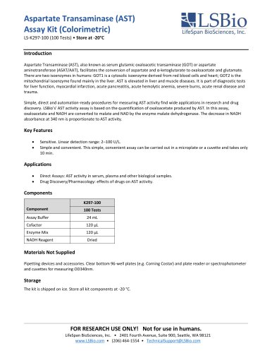 Aspartate Transaminase (AST)