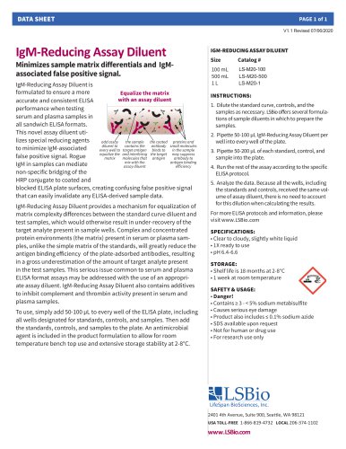 IgM-Reducing Assay Diluent