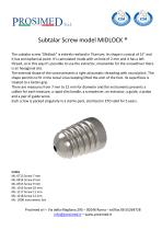 Subtalar screw MIDLOCK-1