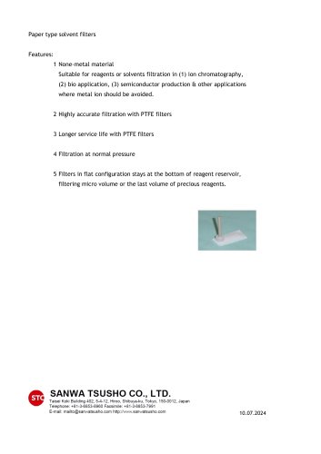 Features of paper type solvent filters.pdf