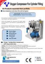 Gas compressor and clean O2 and inert gases