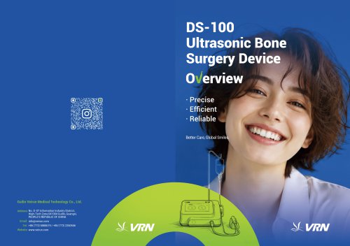 VRN DS-100 Ultrasonic BoneSurgery DeviceOverview