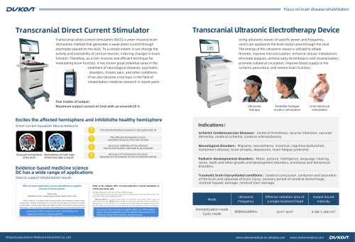 TDCS transcranial electrical stimulator DK-501 TFUS transcranial ultrasound stimulator DK-TUED-03S