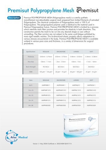 Premisut Polypropylene Mesh