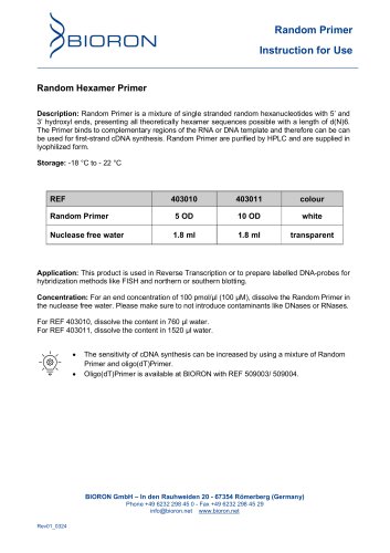 Random Hexamer Primer