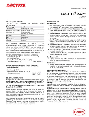 LOCTITE® 232™