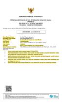 Indonesia Registration Certificate TD-2