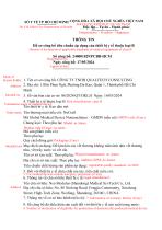 Vietnam Regsitration Certificate TD-1