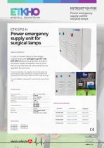 Power emergency supply unit for surgical lamps-1