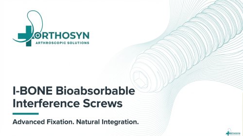 I-BONE BIOABSORBABLE SCREWS by ORTHOSYN