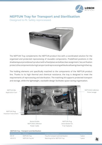 NEPTUN Tray Brochure