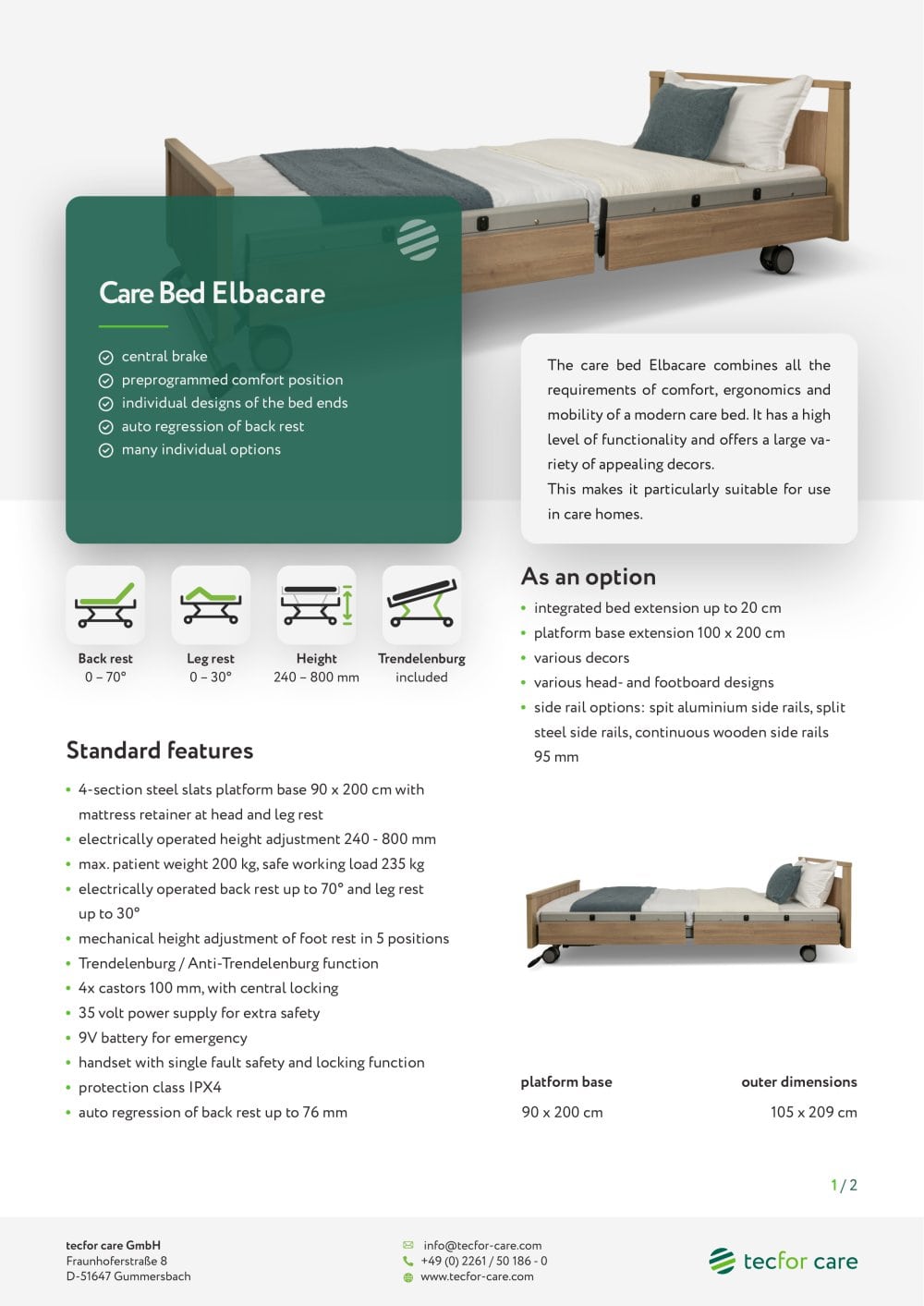 Elbacare - tecfor care GmbH
