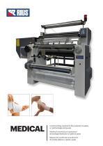 Crochet knitting machine for the production of elastic or rigid bandages and gauzes-1