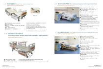 A-19 Manual two shake medical bed&A-20 Two shaking medical bed with central brake castors(four small guardrails)&A-21 Two shaking nursing bed with compound bed head&A-22 Two shaking nursing bed with compound bed head-1