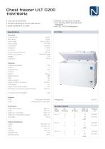 Chest freezer ULT C200 110V/60Hz-1