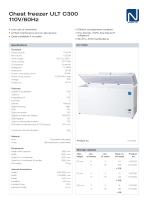 Chest freezer ULT C300 110V/60Hz-1
