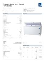 Chest freezer ULT C400 110V/60Hz-1