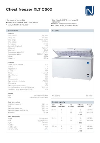 Chest freezer XLT C500