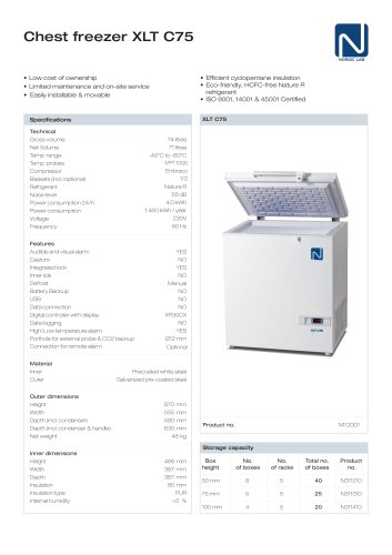 Chest freezer XLT C75