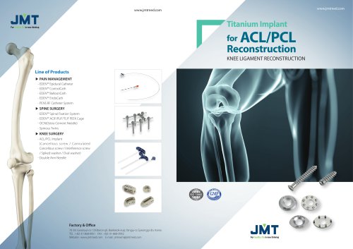 Titanium Implant for ACL/PCL Reconstruction