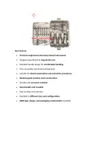 Dental extraction veterinary instrument kit BI-001566-2