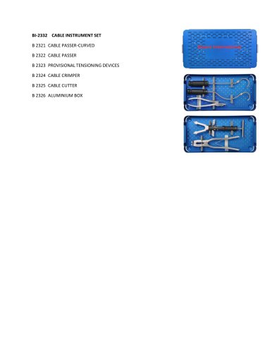 Orthopedic surgery instrument kit 8591