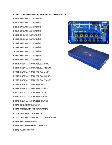 Orthopedic surgery instrument kit 8594