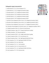 Orthopedic surgery instrument kit BI-001500-1