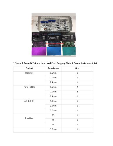 Orthopedic surgery surgical set BI-001606