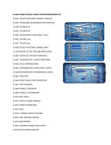 Spinal osteosynthesis surgery instrument kit 8597-1