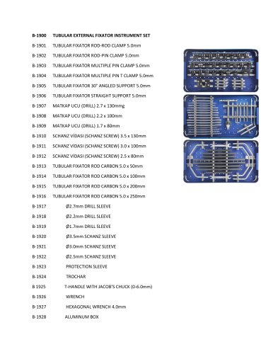 Spinal surgery instrument kit 8586