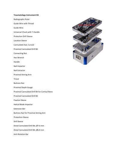 Traumatology instrument kit BI-001467