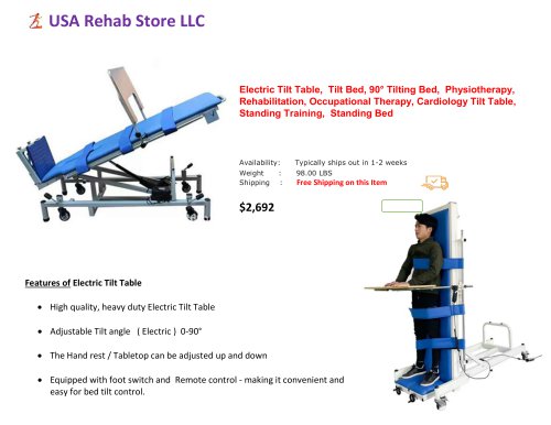 Electric Tilt Table