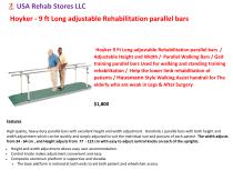 Parallel bars for physical therapy-1
