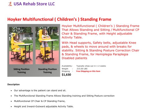 Peadiatric Standing Frame