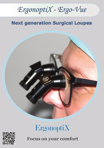 ErgonoptiX Ergo-Vue - Ergonomic /  Angled Surgical Loupes