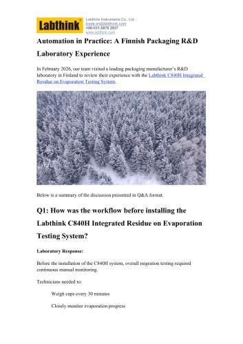Overall Migration Automation in Practice: A Finnish Packaging R&D Laboratory Experience
