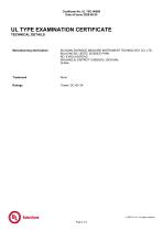 UL Type  Examination Certificate for ZCE880-2