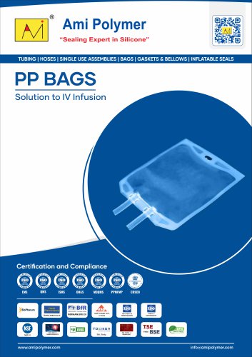Single-use, 3-layer PP film containers designed for aseptic intravenous medication transfer