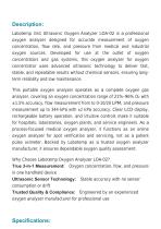 3in1 Ultrasonic Oxygen Analyzer LOA-02-2