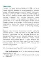 Benchtop Centrifuge-Low Speed LLC-107-2