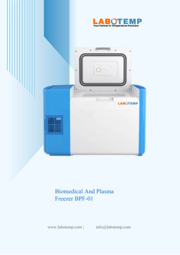 Biomedical And Plasma Freezer BPF-01