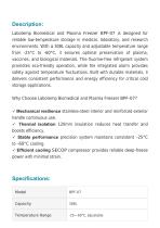 Biomedical And Plasma Freezer BPF-07-2