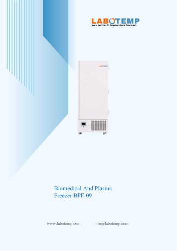 Biomedical And Plasma Freezer BPF-09