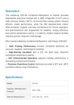 Combined Freezer and Refrigerator CFR-04-2