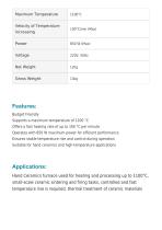 Hand Ceramics Furnace FDC-13-3