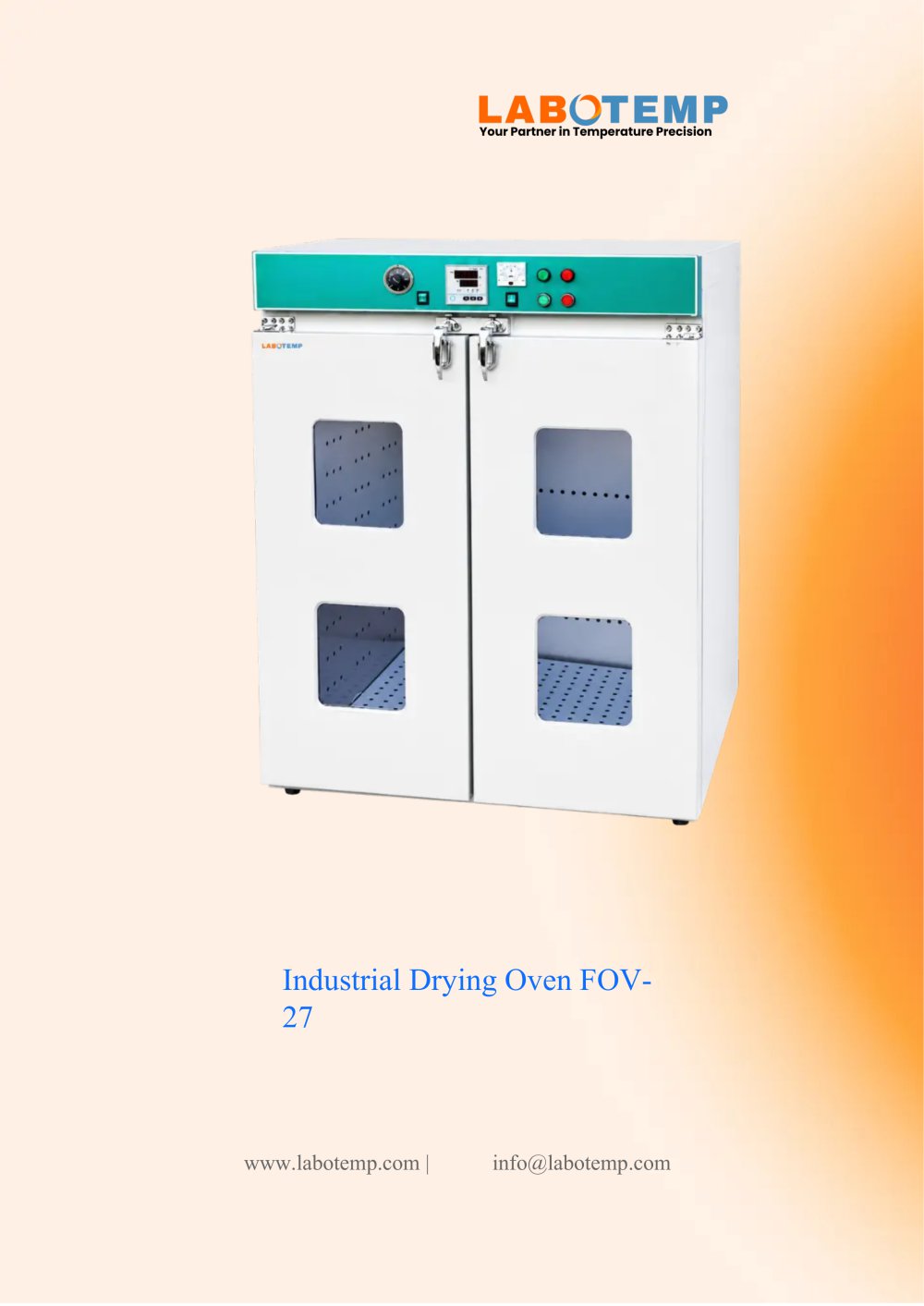 Industrial Drying Oven FOV-27 - Labotemp Systems